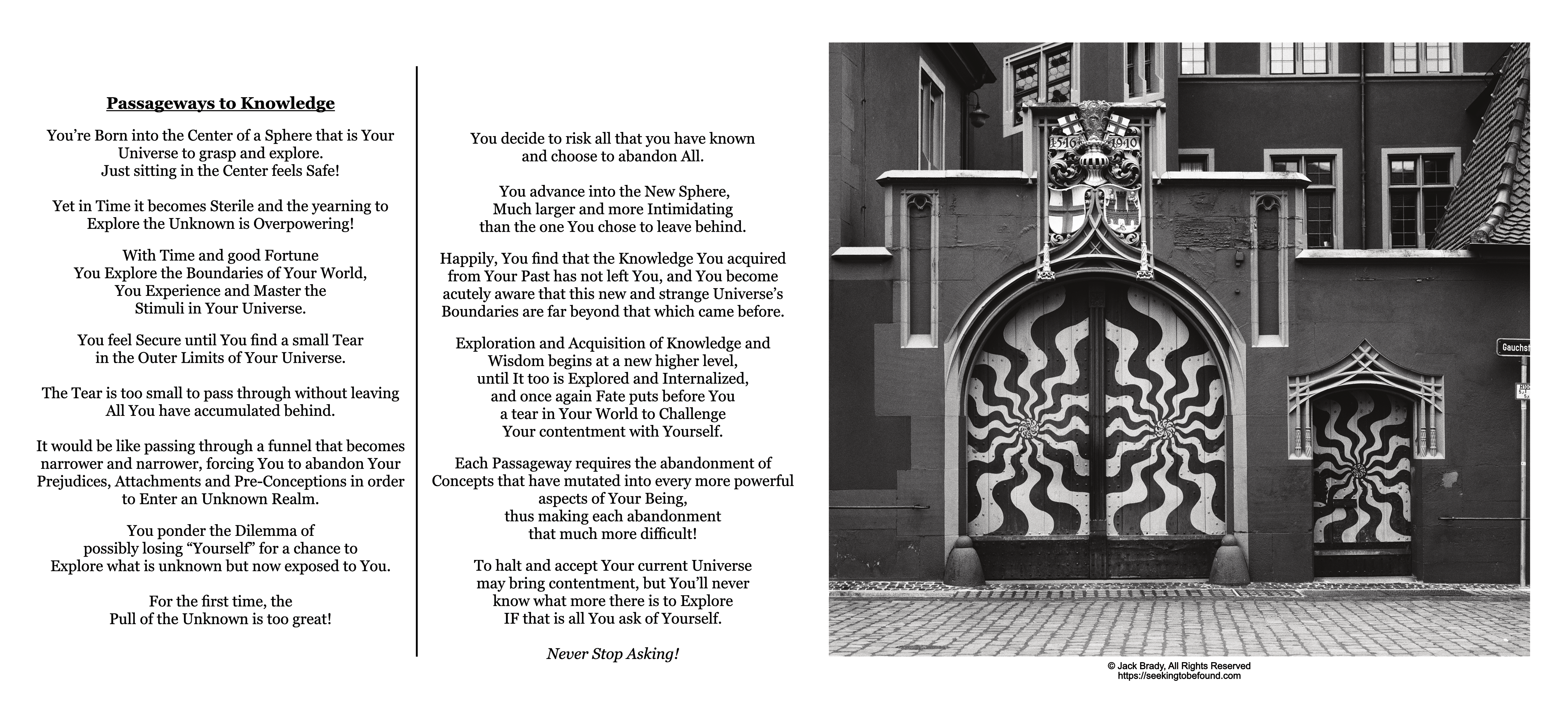 Passageways To Knowledge, © Passageways To Knowledge, ©